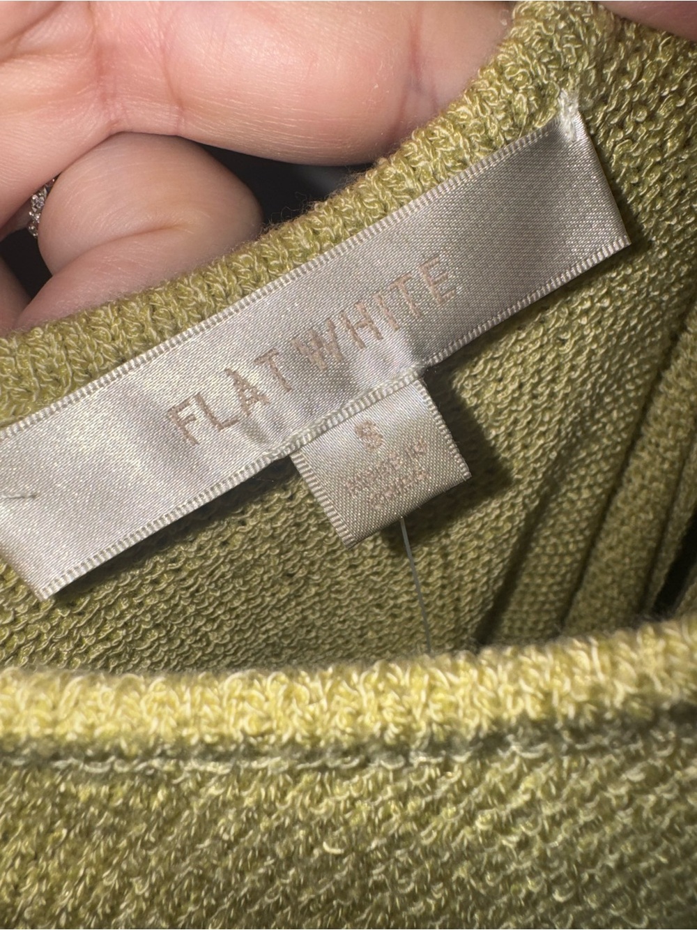 Anthropologie Flat White knit green Halter Maxi Dress slit dress NWT size small - Picture 12 of 14